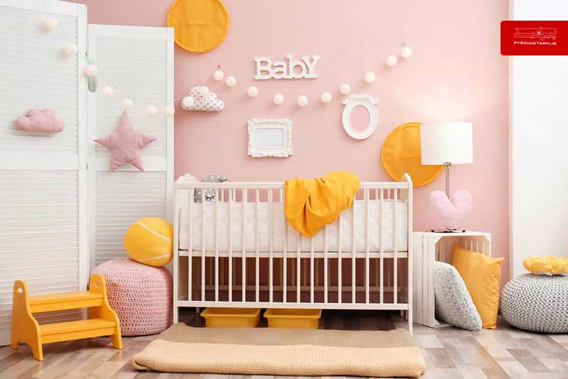 دکوراسیون اتاق نوزاد دختر | انتخاب رنگ های جسورانه