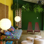دیزاین داخلی تراس با گیاهان سبز